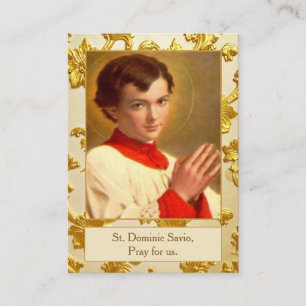 St Dominic Savio Communion Remembrance Prayer Card