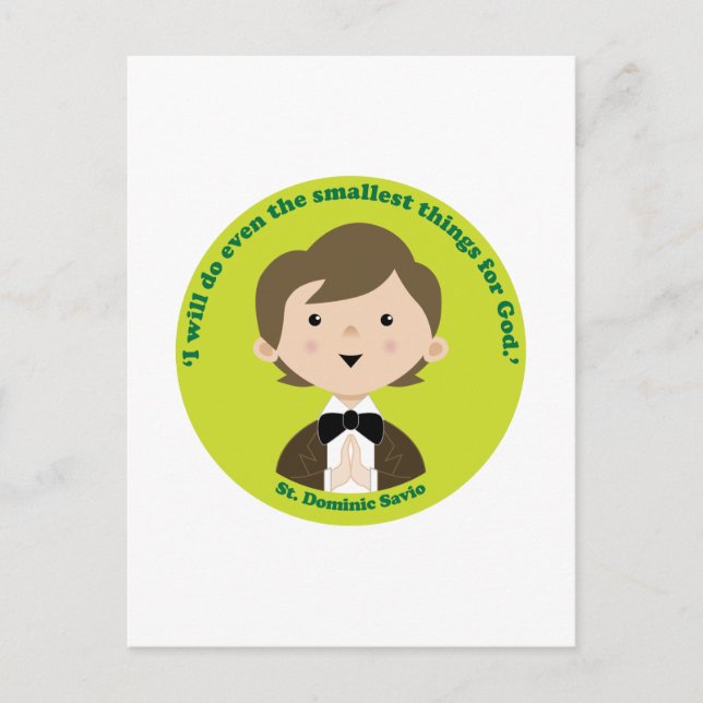St. Dominic Savio Postcard (Front)