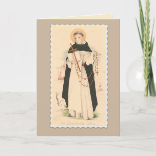 St. Dominic with the Rosary Card