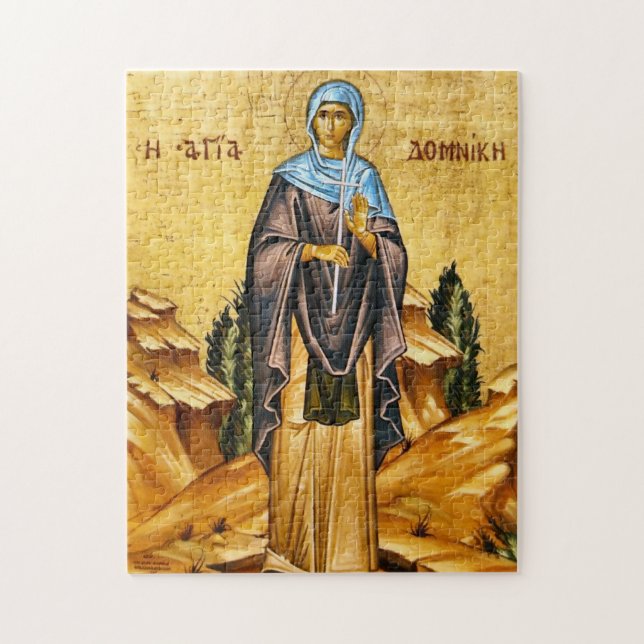 St. Domnica of Constantinople Orthodox Icon Jigsaw Puzzle (Vertical)