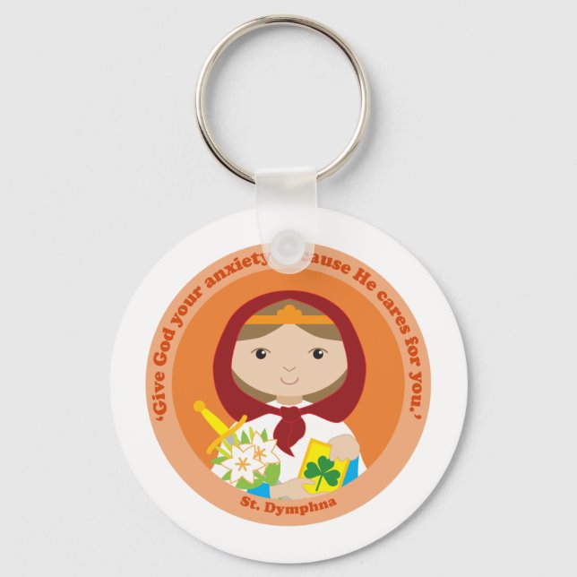 St. Dymphna Keychain (Front)