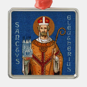 St. Eleutherius of Tournai (Detail; DG 01) Metal Ornament