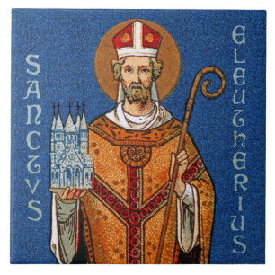 St. Eleutherius of Tournai (Detail; DG 01) Tile
