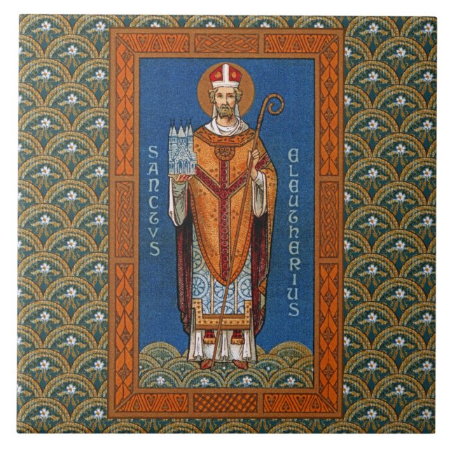 St. Eleutherius of Tournai (DG 01) Tile (Front)