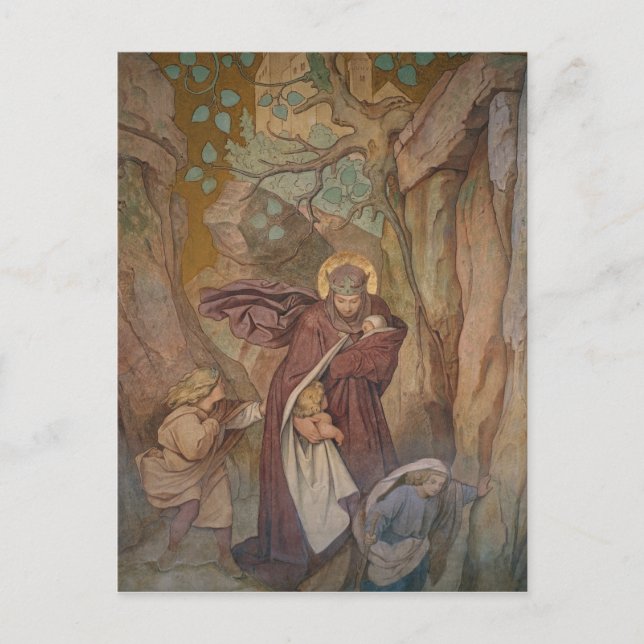 St. Elisabeth's Departure from Wartburg Castle Postcard (Front)