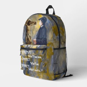 St Elizabeth Ann Seton Catholic Saint Printed Backpack