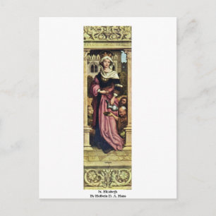 St. Elizabeth By Holbein D. Ä. Hans Postcard