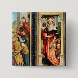 St. Elizabeth of Hungary 2 Inch Square Button