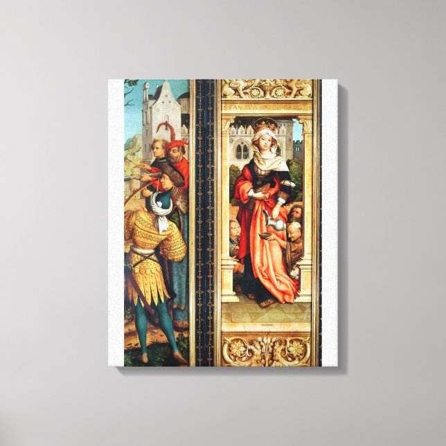 St. Elizabeth of Hungary Canvas Print (Front)
