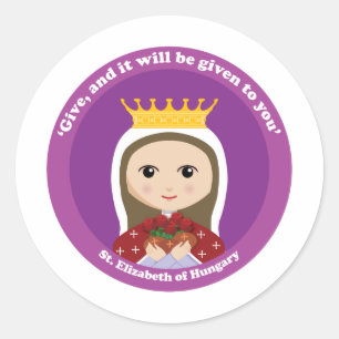 St. Elizabeth of Hungary Classic Round Sticker