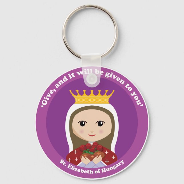 St. Elizabeth of Hungary Keychain (Front)