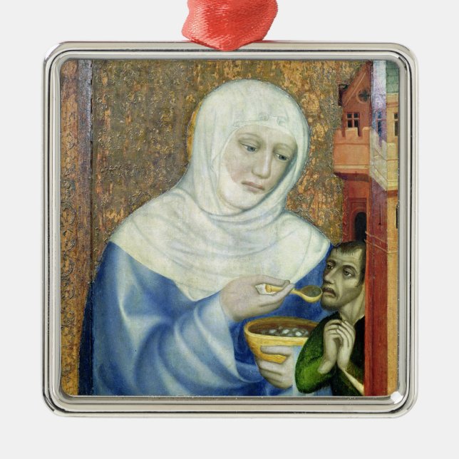 St. Elizabeth of Hungary Metal Ornament (Front)