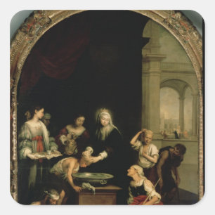St. Elizabeth of Hungary Square Sticker
