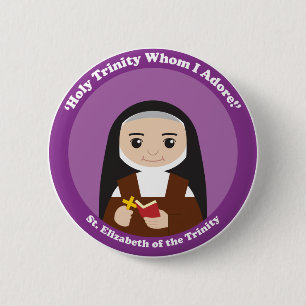 St. Elizabeth of the Trinity 2 Inch Round Button