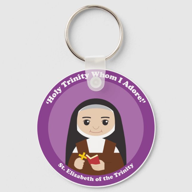 St. Elizabeth of the Trinity Keychain (Front)