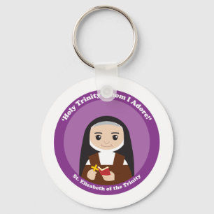 St. Elizabeth of the Trinity Keychain