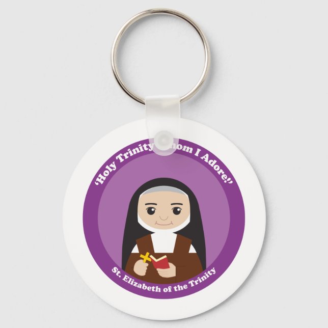 St. Elizabeth of the Trinity Keychain (Front)