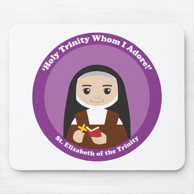 St. Elizabeth of the Trinity Mouse Pad (Front)