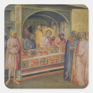 St. Eloi in the Silversmith's Workshop Square Sticker