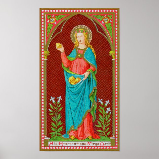 St. Emerentiana of Rome (SAU 36) Poster (Front)