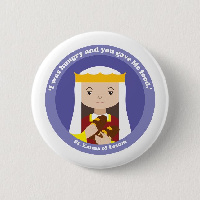 St. Emma of Lesum 2 Inch Round Button (Front)
