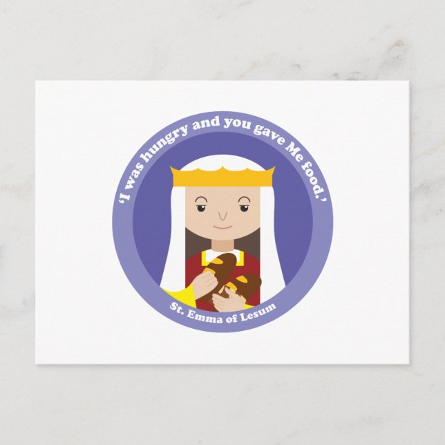 St. Emma of Lesum Postcard (Front)