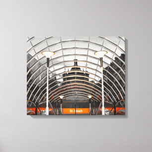 St Enoch's Subway Station, Glasgow, Scotland. Canvas Print