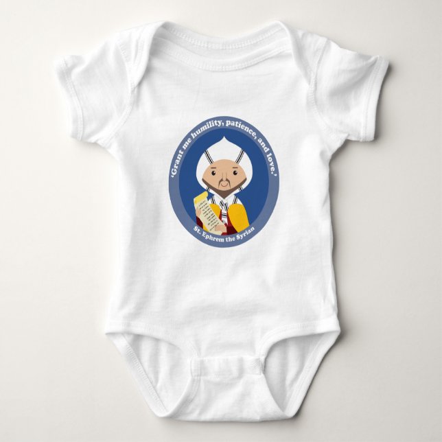 St. Ephrem of Syria Baby Bodysuit (Front)