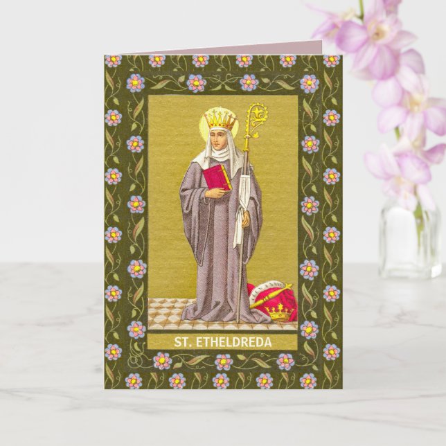 St. Etheldreda (Audrey) (P 003) Card (Orchid)