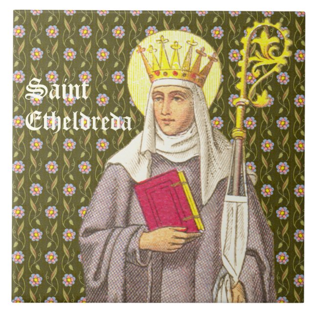 St. Etheldreda (Audrey) (P 003) Tile (Front)