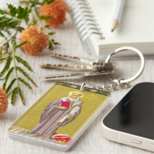 St. Etheldreda or St. Audrey (P 003) Keychain