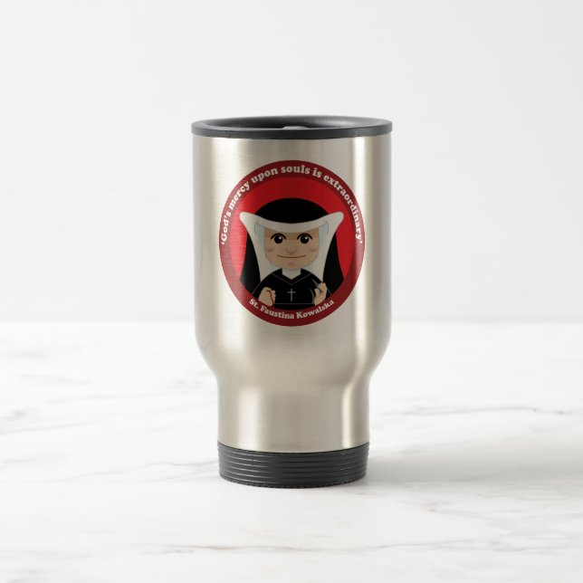 St. Faustina Kowalska Travel Mug (Center)