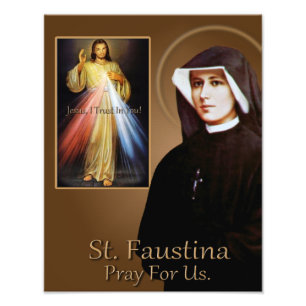 ST FAUSTINA PHOTO PRINT
