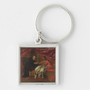 St. Filippo Neri Curing Pope Clemente VIII Keychain