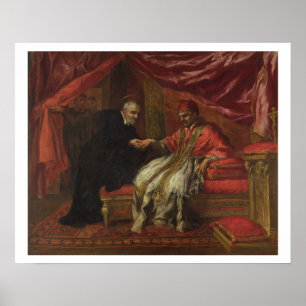 St. Filippo Neri Curing Pope Clemente VIII Poster