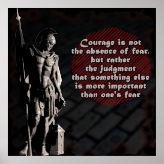 St. Florian Courage Firefighter Poster