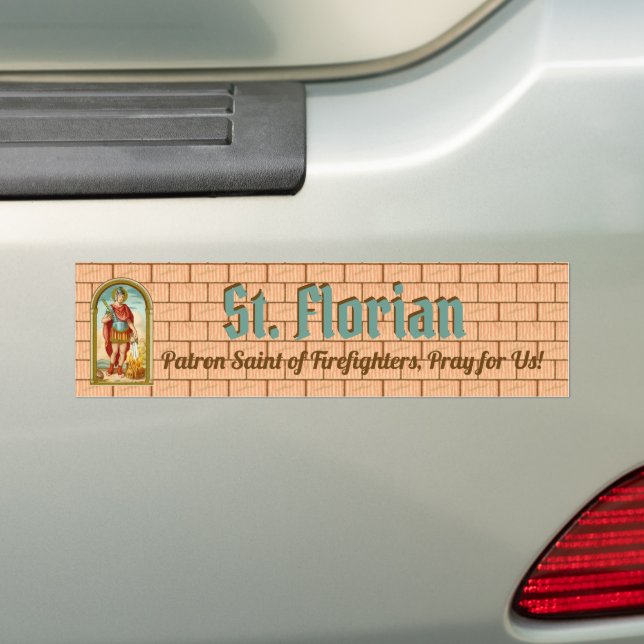 St. Florian of Lorch (BK 32) Bumper Sticker 1 (On Car)