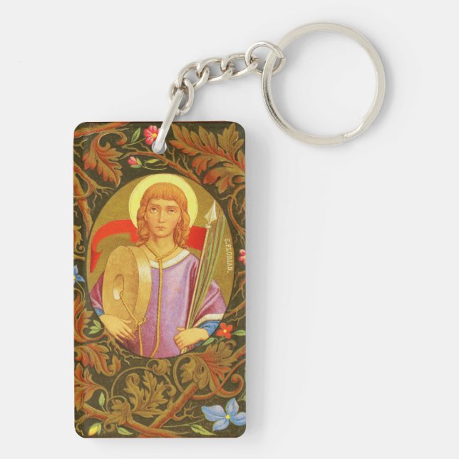 St. Florian of Lorch (PM 03) Double Image Keychain (Back)