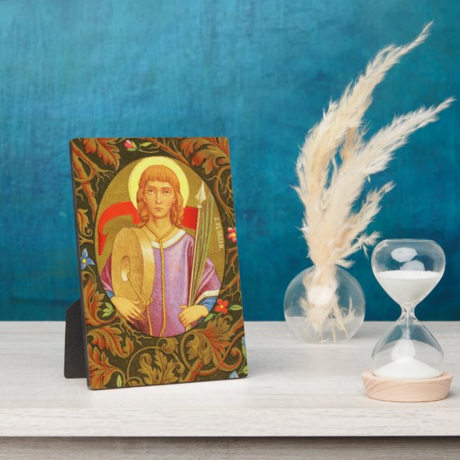 St. Florian (PM 03) 5"x7" Plaque 2 with Easel (Side)