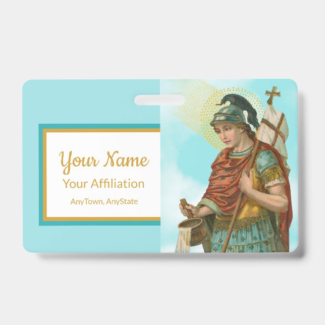 St. Florian with Bucket (Clear Skies; M 019) Badge (Front)