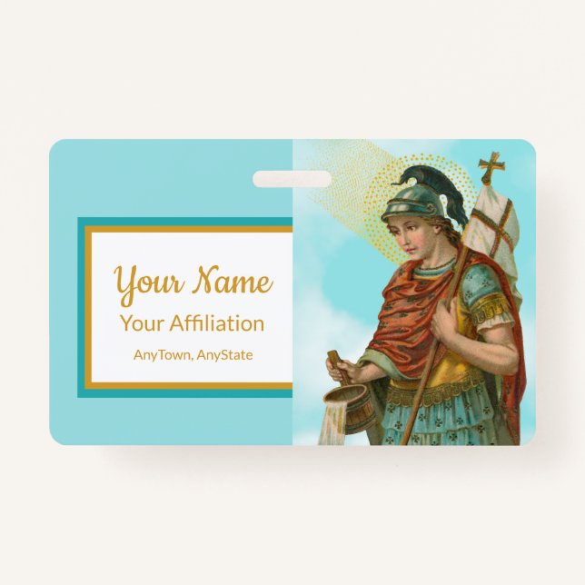 St. Florian with Bucket (Clear Skies; M 019) Badge (Front)