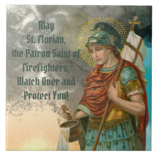 St. Florian with Bucket (Smoke; M 019) Tile