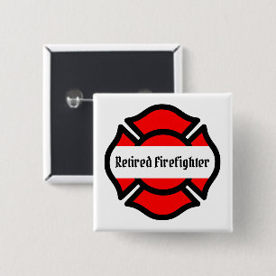 St. Florian's Cross 2 Inch Square Button