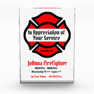 St. Florian's Cross Service Recognition Photo Block