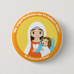 St. Frances of Rome 2 Inch Round Button