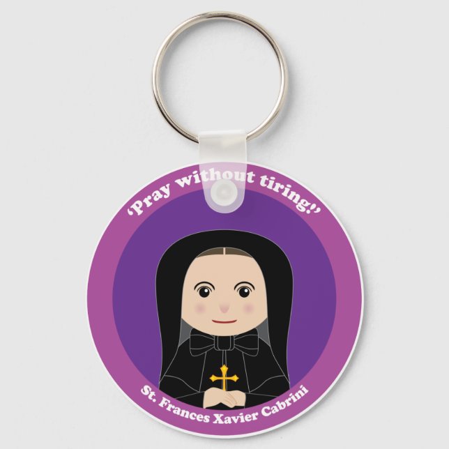 St. Frances Xavier Cabrini Keychain (Front)