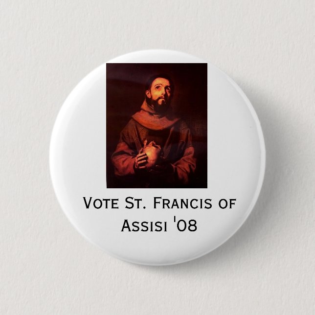 St. Francis '08 2 Inch Round Button (Front)