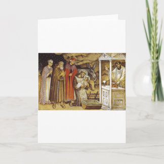 St Francis at the Nativity, mug key chain iPhone Holiday Card