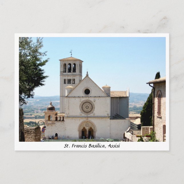 St. Francis Basilica, San Francesco Assisi Italy Postcard (Front)