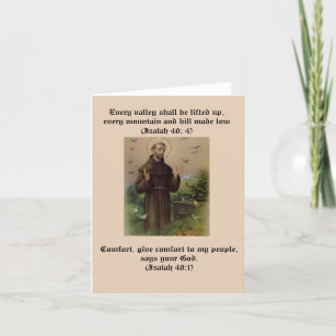 St. Francis comfort note card